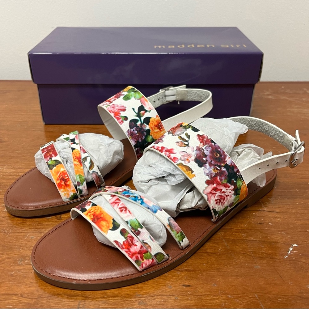 Madden Girl Floral Flat Women's Dress Sandals